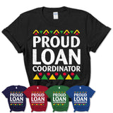 Proud Loan Coordinator Africa Pride Black History Month T-Shirt