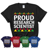 Proud Research Scientist Africa Pride Black History Month T-Shirt
