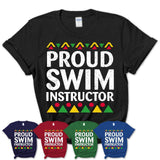 Proud Swim Instructor Africa Pride Black History Month T-Shirt