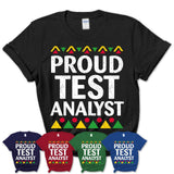 Proud Test Analyst Africa Pride Black History Month T-Shirt