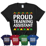 Proud Training Assistant Africa Pride Black History Month T-Shirt