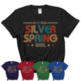Proud Vintage Silver Spring Girl Shirt Maryland Pride Gift Birthday Shirt for Her
