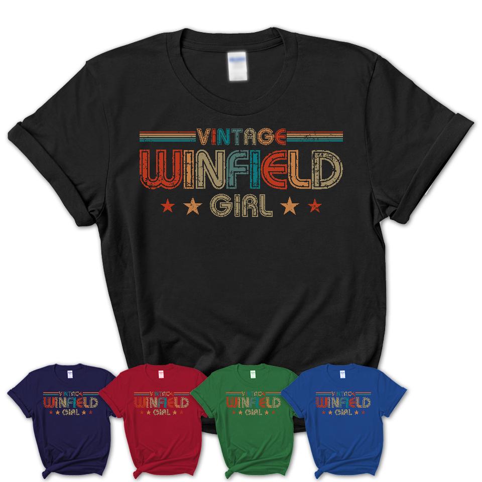 Proud Vintage Winfield Girl Shirt Kansas Pride Gift Birthday Shirt for Her