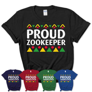 Proud Zookeeper Africa Pride Black History Month T-Shirt