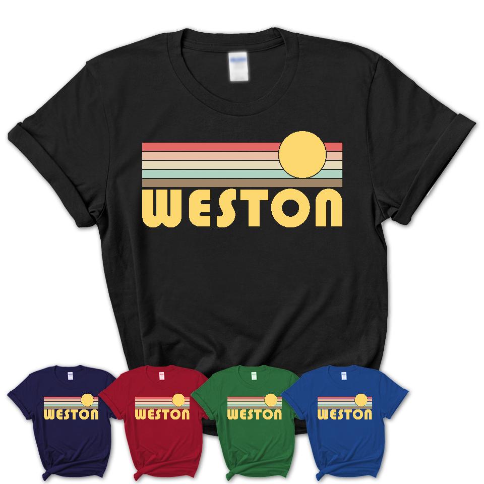 Retro Weston Florida Sunset Shirt Vintage Colors