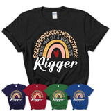 Rigger Because Your Life Worth My Time Rainbow T-Shirt