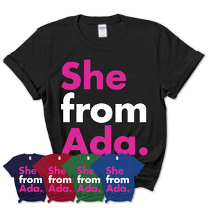 She From Ada Shirt Oklahoma State Birthday Gift For Her