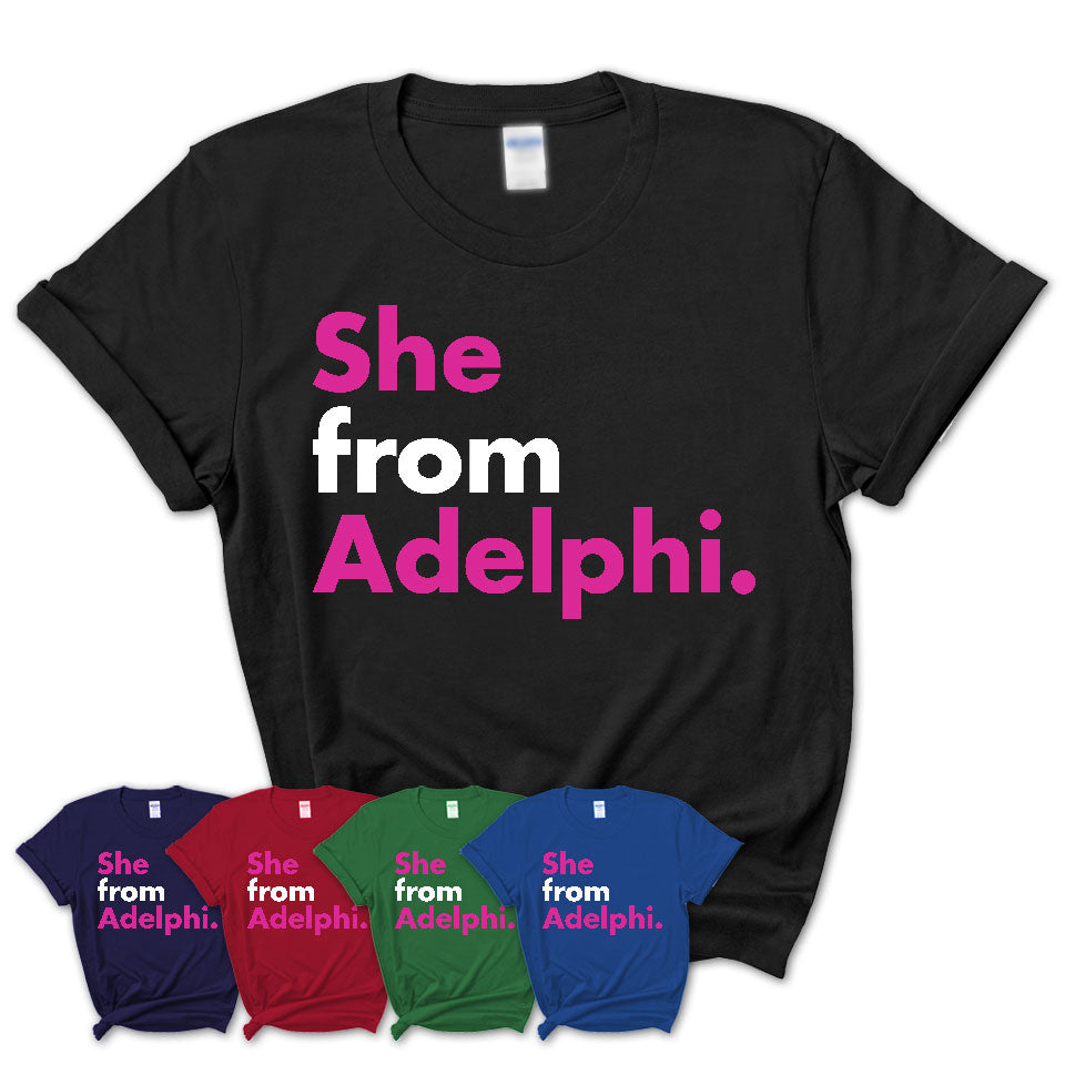 She From Adelphi Shirt Maryland State Birthday Gift For Her