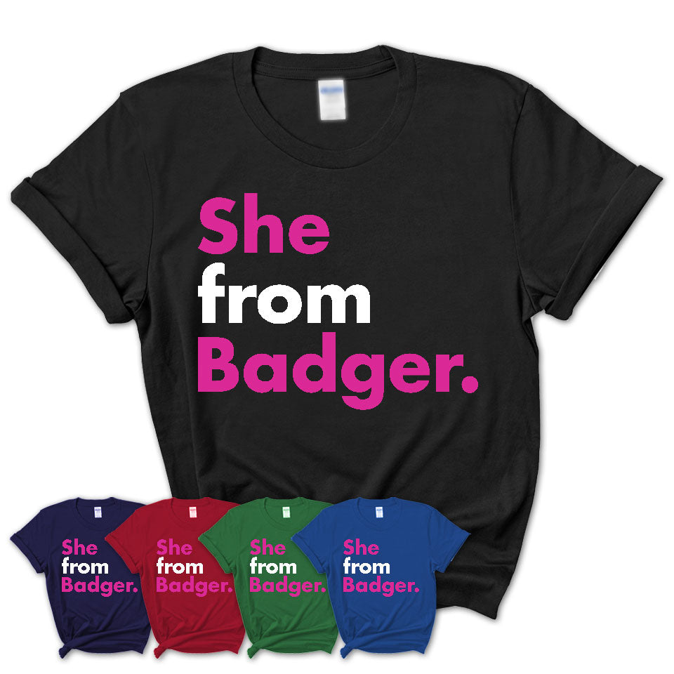 She From Badger Shirt Alaska State Birthday Gift For Her