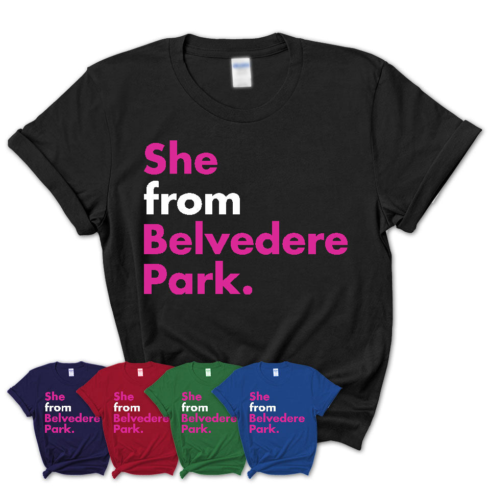 She From Belvedere Park Shirt Georgia State Birthday Gift For Her