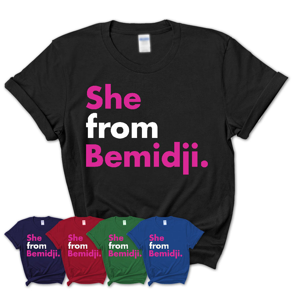 She From Bemidji Shirt Minnesota State Birthday Gift For Her