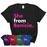 She From Benicia Shirt California State Birthday Gift For Her