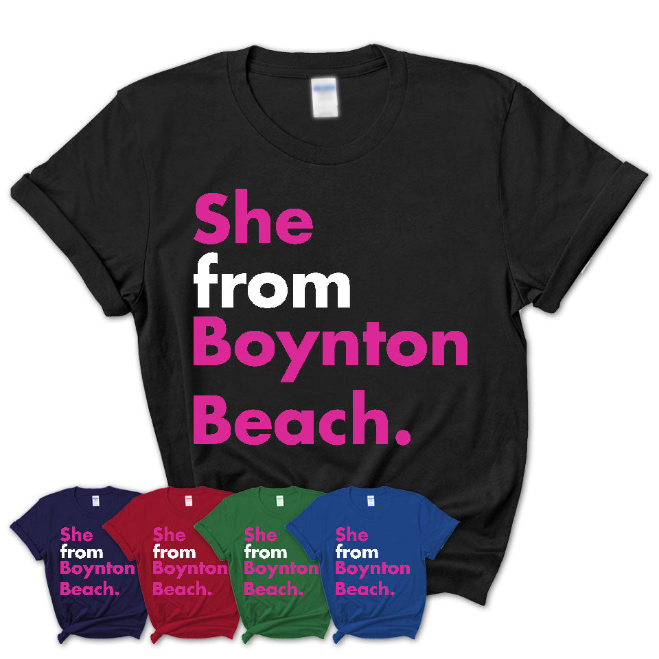 She From Boynton Beach Shirt Florida State Birthday Gift For Her