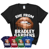 She From Bradley Gardens New Jersey T-Shirt Black Lives Matter Sexy Lips Girl Shirt