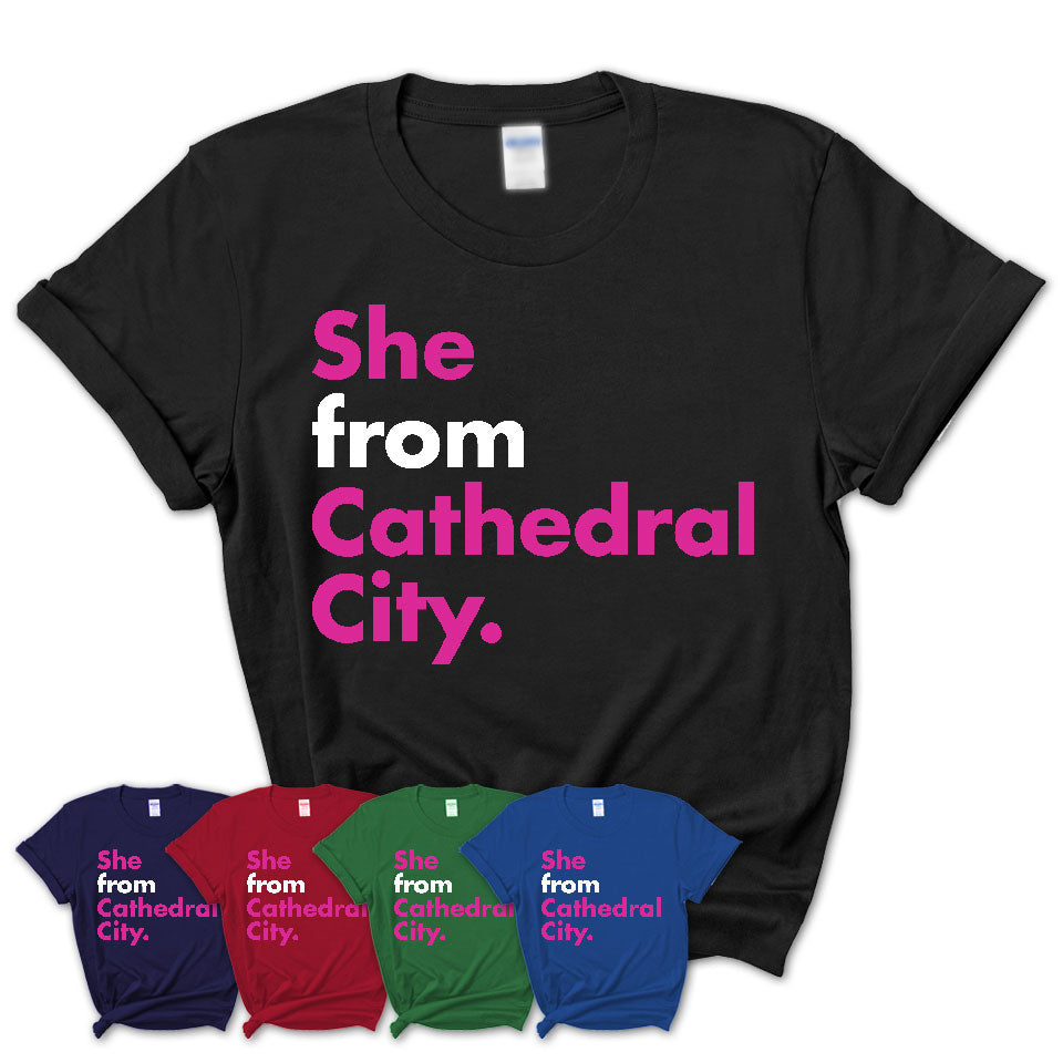 She From Cathedral City Shirt California State Birthday Gift For Her