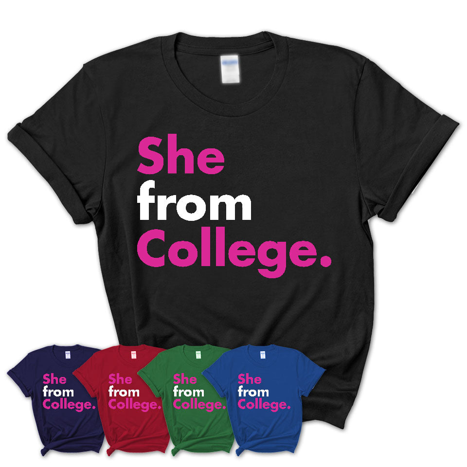 She From College Shirt Alaska State Birthday Gift For Her