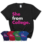 She From College Shirt Alaska State Birthday Gift For Her