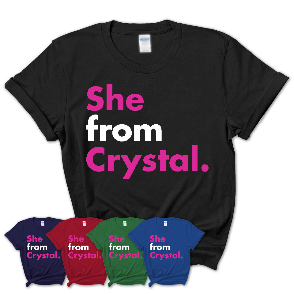 She From Crystal Shirt Minnesota State Birthday Gift For Her