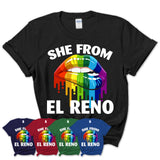 She From El Reno Oklahoma T-Shirt LGBT Pride Sexy Lips Gift Shirt