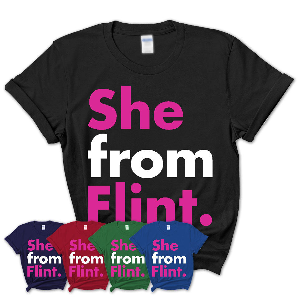 She From Flint Shirt Michigan State Birthday Gift For Her