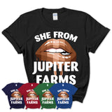 She From Jupiter Farms Florida T-Shirt Black Lives Matter Sexy Lips Girl Shirt
