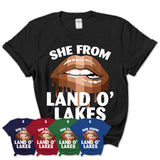 She From Land O' Lakes Florida T-Shirt Black Lives Matter Sexy Lips Girl Shirt