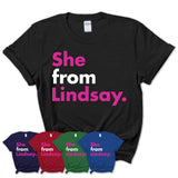 She From Lindsay Shirt California State Birthday Gift For Her