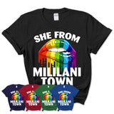She From Mililani Town Hawaii T-Shirt LGBT Pride Sexy Lips Gift Shirt