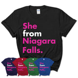 She From Niagara Falls Shirt New York State Birthday Gift For Her