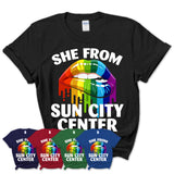 She From Sun City Center Florida T-Shirt LGBT Pride Sexy Lips Gift Shirt