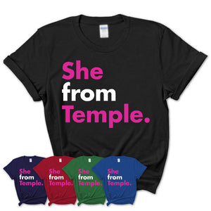 She From Temple Shirt Texas State Birthday Gift For Her