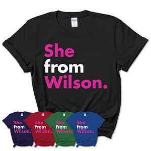 She From Wilson Shirt North Carolina State Birthday Gift For Her