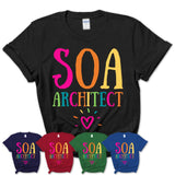 Soa Architect Rainbow Lettering Heart Shirt, Employee Appreciation Gifts