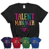 Talent Manager Rainbow Lettering Heart Shirt, Employee Appreciation Gifts