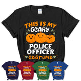 This Is My Scary Police Officer Costume, Halloween Pumpkin Shirt, Funny Coworker Gift