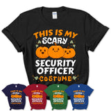 This Is My Scary Security Officer Costume, Halloween Pumpkin Shirt, Funny Coworker Gift