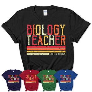 Vintage Biology Teacher Limited Edition Job Shirt, Coworker Birthday Gift Idea