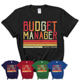 Vintage Budget Manager Limited Edition Job Shirt, Coworker Birthday Gift Idea