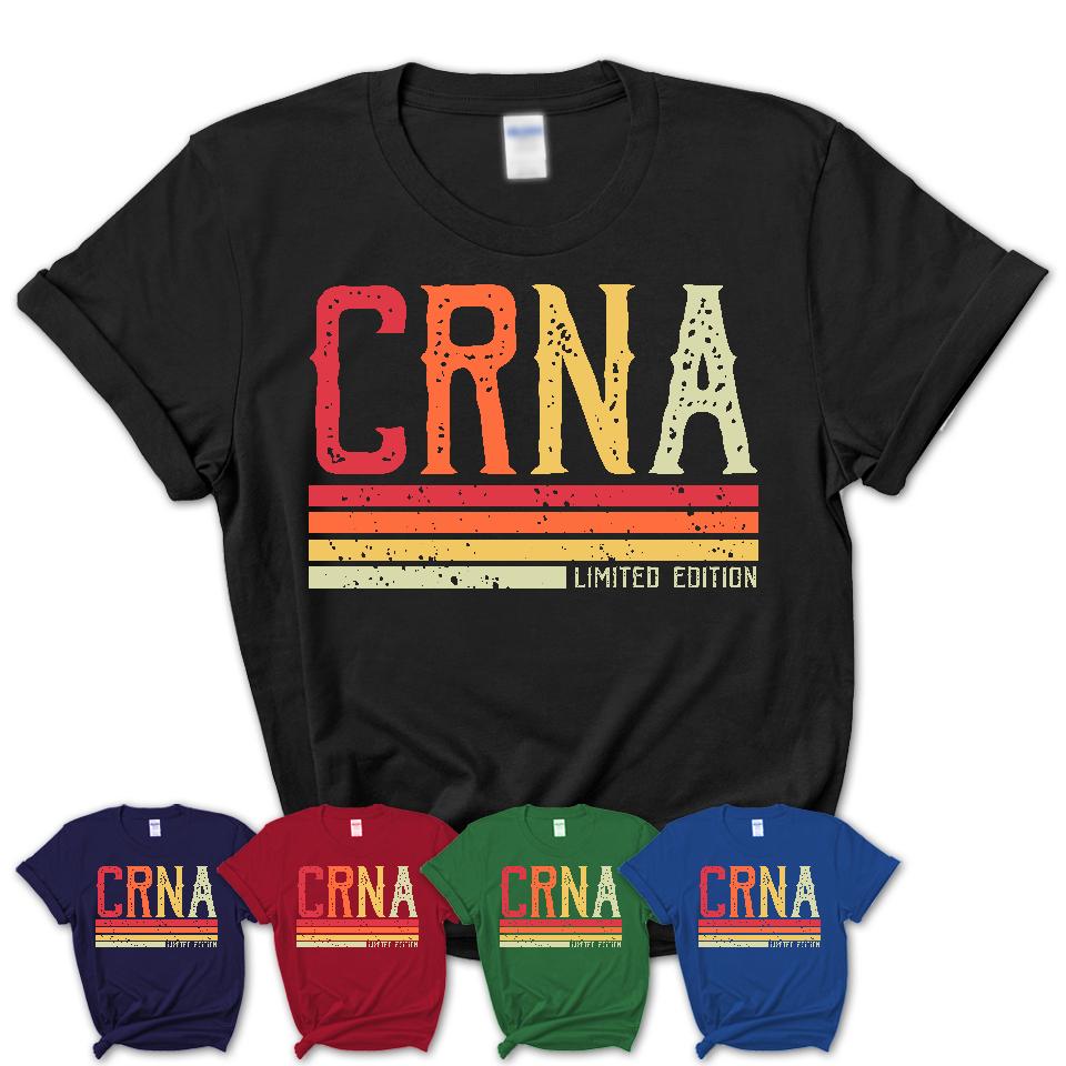 Vintage CRNA Limited Edition Job Shirt, Coworker Birthday Gift Idea