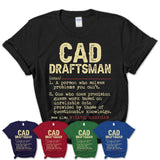 Vintage Cad Draftsman Definition Shirt, Funny Coworker Gift Idea for Cad Draftsman, New Job Gift