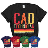 Vintage Cad Technician Limited Edition Job Shirt, Coworker Birthday Gift Idea