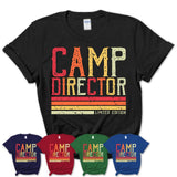 Vintage Camp Director Limited Edition Job Shirt, Coworker Birthday Gift Idea