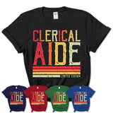 Vintage Clerical Aide Limited Edition Job Shirt, Coworker Birthday Gift Idea