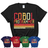 Vintage Cobol Programmer Limited Edition Job Shirt, Coworker Birthday Gift Idea