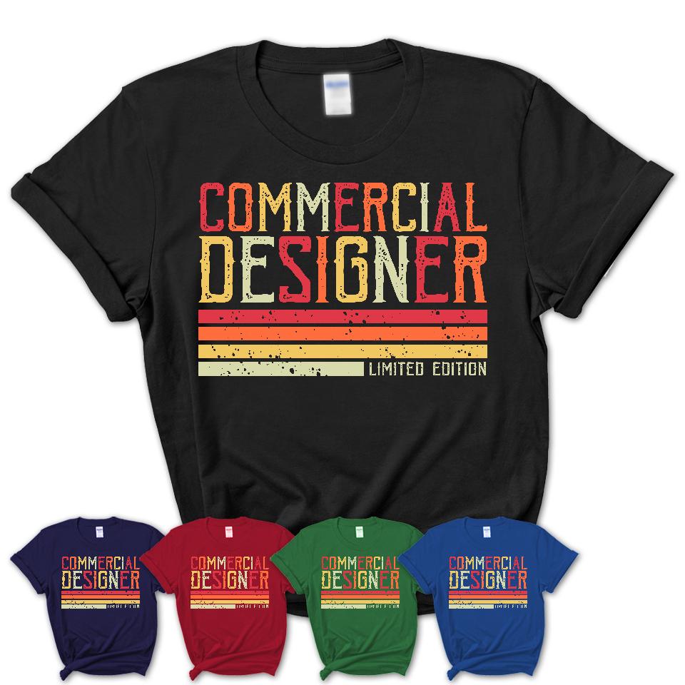Vintage Commercial Designer Limited Edition Job Shirt, Coworker Birthday Gift Idea