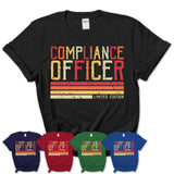 Vintage Compliance Officer Limited Edition Job Shirt, Coworker Birthday Gift Idea