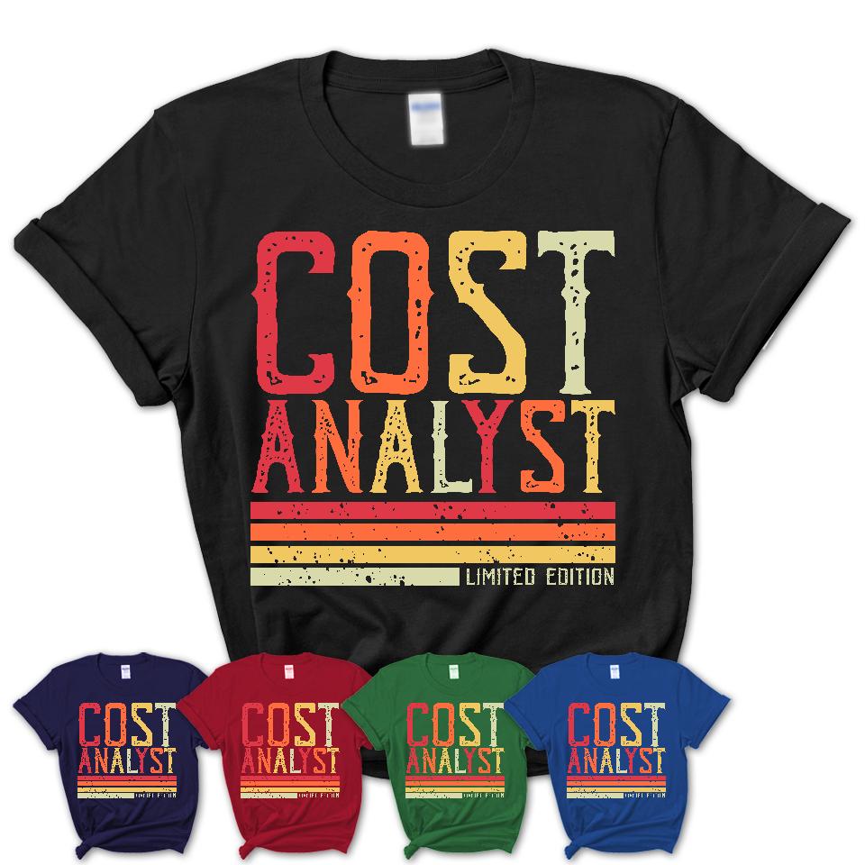 Vintage Cost Analyst Limited Edition Job Shirt, Coworker Birthday Gift Idea