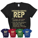 Vintage Customer Service Rep Definition Shirt, Funny Coworker Gift Idea for Customer Service Rep, New Job Gift