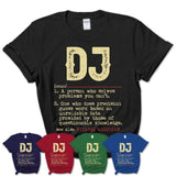 Vintage DJ Definition Shirt, Funny Coworker Gift Idea for DJ, New Job Gift