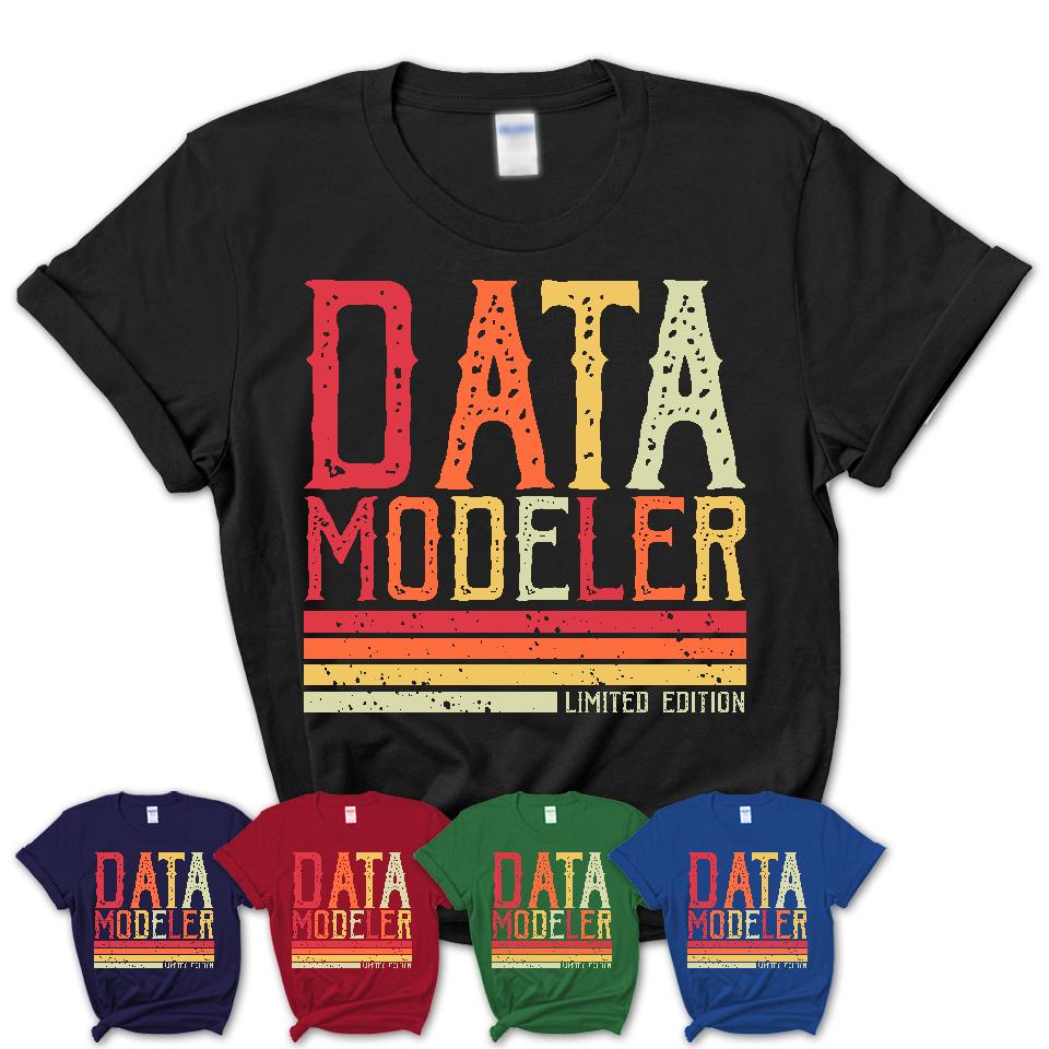 Vintage Data Modeler Limited Edition Job Shirt, Coworker Birthday Gift Idea